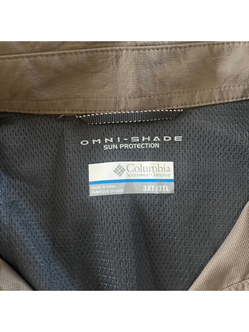 Columbia Omni-Shade Sun Protection Nylon Shirt 3XT/3TL - Picture 2 of 5